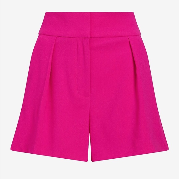 Stylist Super High Waisted Pleated Tailored Shorts - Picture 6 of 7